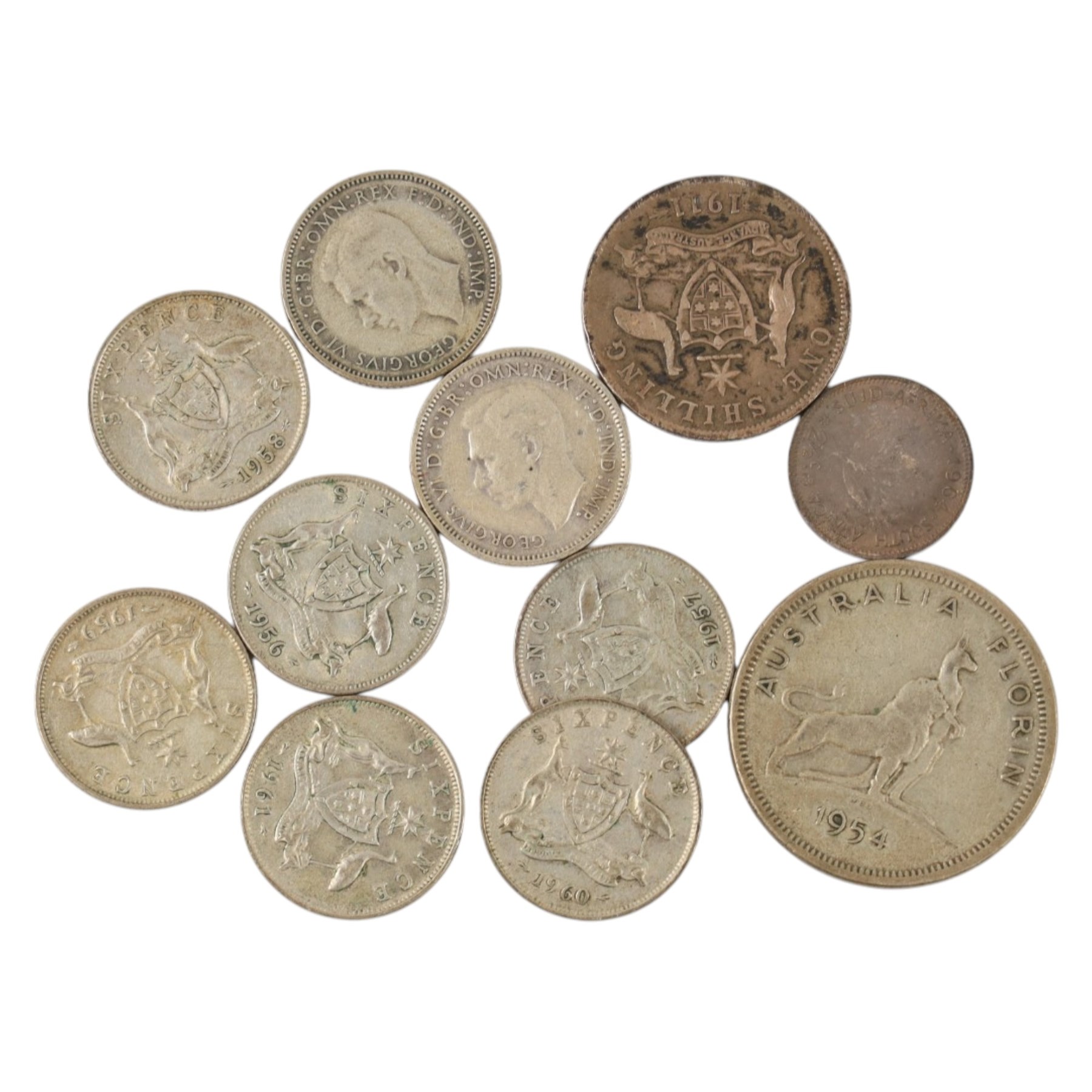 Approximately 1300 grams of Great British pre-1947 silver coins