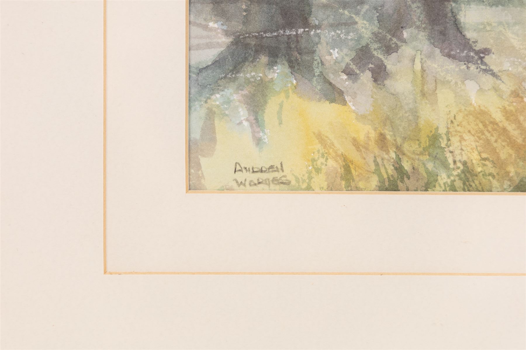 Andrew Warnes (East Riding 20th Century): 'Skidby Windmill' 'Burton Agnes Church' 'River Derwent' and another, set of four watercolours signed, mostly titled verso max 35cm x 25cm (4)