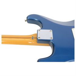 Tokai Springy Sound reissue electric guitar, in metallic blue finish, made in Japan serial no. 11126, contained within hard case, guitar L97cm