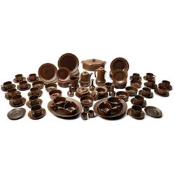Collection of 1970s Wedgwood Pennine oven to table wares, comprising eighteen saucers, sev...