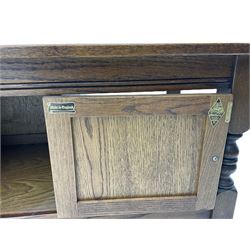 Old Charm rectangular oak coffee table