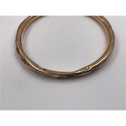 Jaeger-Le Coultre military pocket watch, the back case engraved G.S.T.P 037076, with broad arrow, together with a Pratima stop watch, 9ct gold bar brooch with clip, 9ct gold bangle with metal core, pair of gold plated spectacles and a set of Simmons sovereign scales, in original box