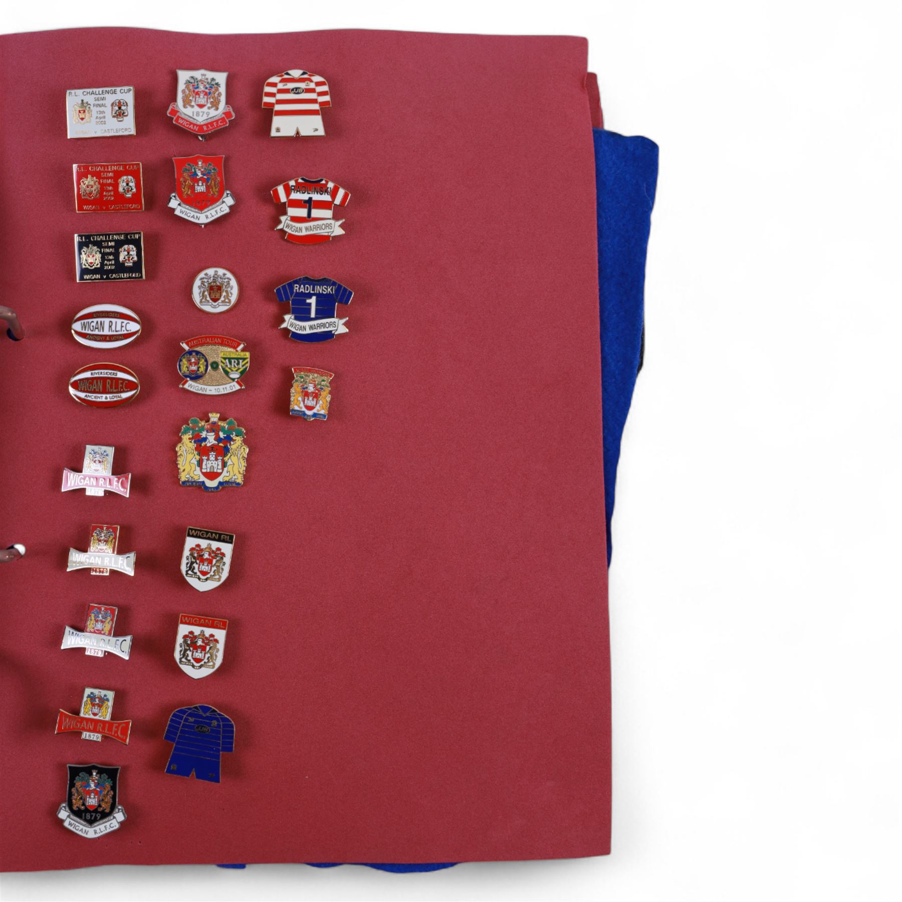 Rugby league enamel badge collection Autographs, Entertainment