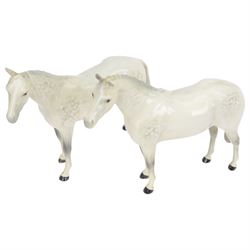 Group of Beswick horse and donkey figures, including Connoisseur Model Mill Reef, Shetland Pony no. 1034 and Bois Roussell no. 701