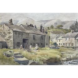Frank Bradshaw (British 1884-1969): 'Braithwaite near Keswick', watercolour signed, titled verso 24cm x 35cm 