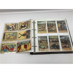 Postcard album, containing vintage postcards predominantly relating to roller skating