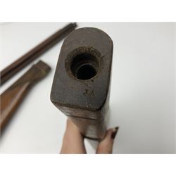 Quantity of spare parts for .577/450 Martini Henry rifle including two stocks, fore-end etc