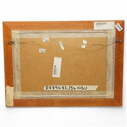 John Wilson Carmichael (British 1799-1868): Busy Shipping Lane, watercolour signed and dated 1842, 17cm x 33cm