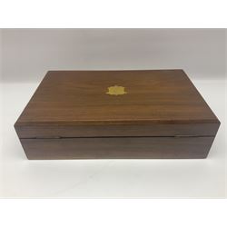 Canteen of cutlery by George Davis, Halifax, with silver ferrules 