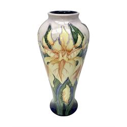 Moorcroft vase, decorated in Windrush pattern, by Debbie Hancock, circa 2001, H21cm