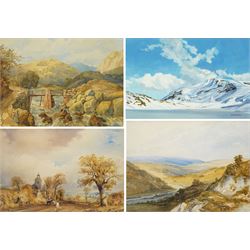 Rowan Huntley (British Contemporary): Steindalsnosi - Norway, acrylic on board signed 15cm...