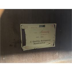 Harmony Model H6360 acoustic guitar in mahogany with spruce top, L103cm overall; and 1970s B&M (Barnes & Mullins) Concert Grande acoustic guitar, L101.5cm overall; each in hard carrying case (2)