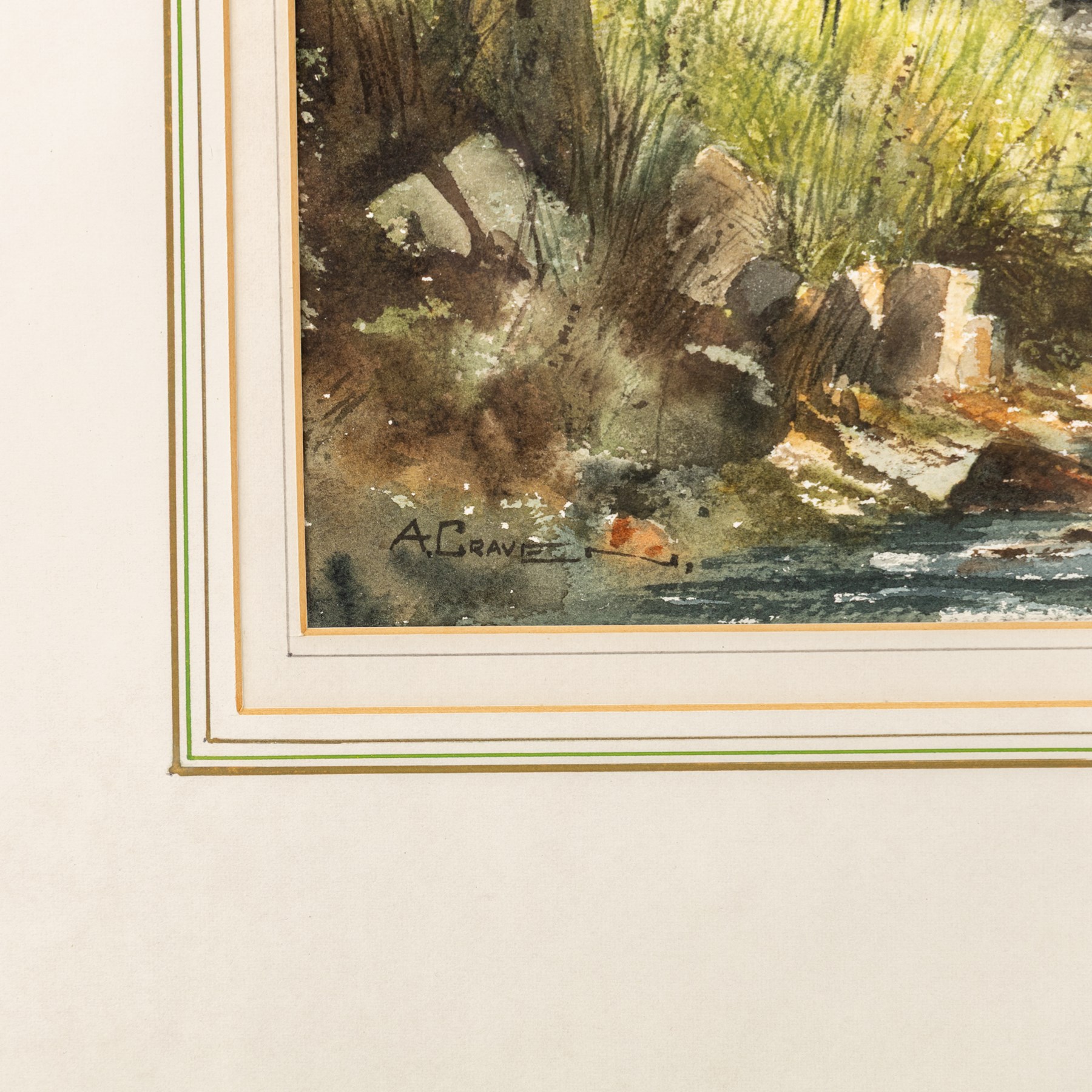 Arthur Craven (British 1934-2013): 'Bubbling Waters at Wycoller Farm' - Lancashire and 'Springs Farm - Enfield Side' - West Yorkshire, two watercolours signed, titled on label verso max 33.5cm x 47.5cm (2)