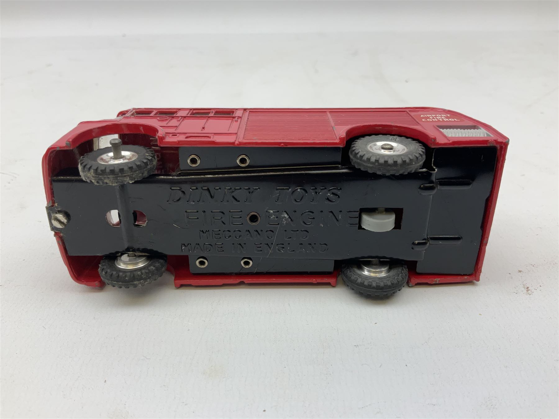 Dinky - Captain Scarlet and the Mysterons Maximum Security Vehicle with crate No.105; Airport Fire Tender with Flashing Light; and Michigan 180-III Tractor Dozer No.976; all boxed (3)