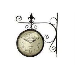 Wall bracket clock with suspended twin 9