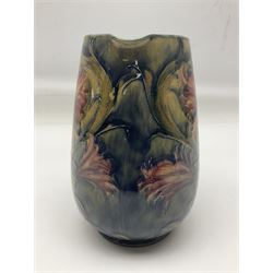 Early 20th century Moorcroft for Macintyre jug, decorated in Revived Cornflower pattern, impressed mark to base, H19cm