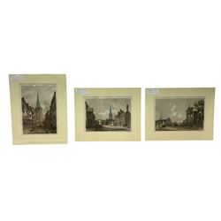 Wakefield. Kilby (Rev. T.), Twelve plates from 'Views in Wakefield' printed by W. Monkhouse, York, for the author, 1853, twelve (of fifteen) hand coloured lithographs, unframed, largest 43cm x 34cm (12)