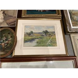 Collection of paintings in various media, artists including George Stanfield Walters, Fred Baird, Ronald Pawson, Alan Stuttle, Lila Miller, etc (14)
