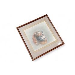 Collection of framed artworks (4), including Richard Redfern (British  1873-1913): Grazing stags in a mountainous landscape, watercolour 