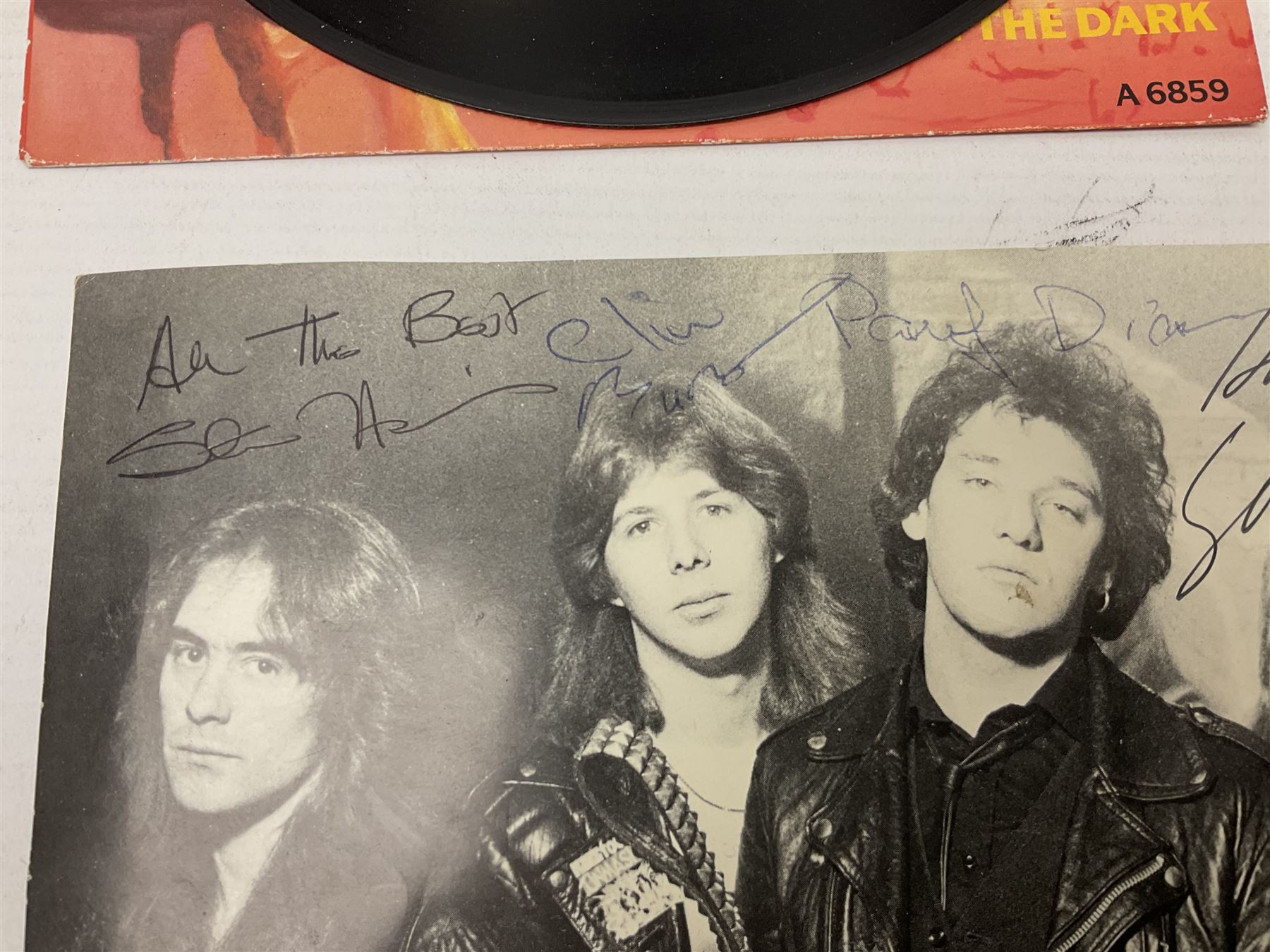 Ozzy Osbourne Shot in the Dark single, Rush World Tour magazine etc 