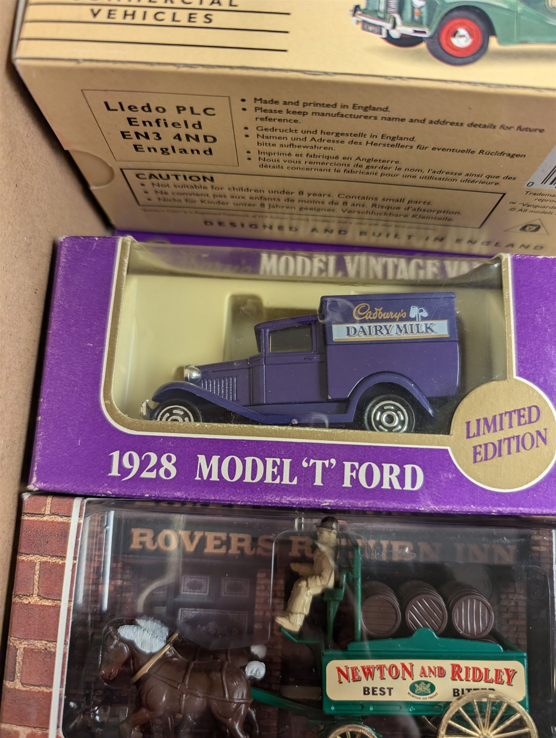 Collection of diecast model vehicles, including Corgi, Vanguards, Solido and LLedo examples