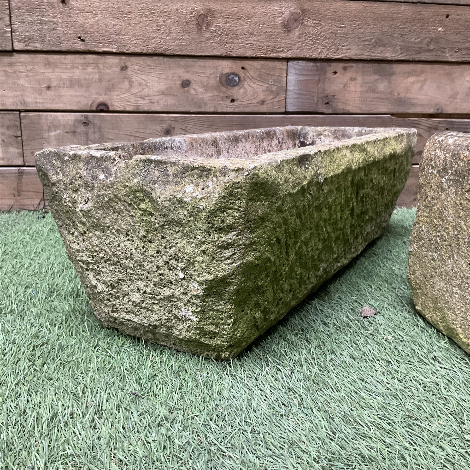 Set of four small carved stone planters  - THIS LOT IS TO BE COLLECTED BY APPOINTMENT FROM DUGGLEBY STORAGE, GREAT HILL, EASTFIELD, SCARBOROUGH, YO11 3TX