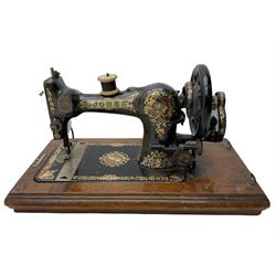 Singer treadle sewing machine and table top sewing machine (2)