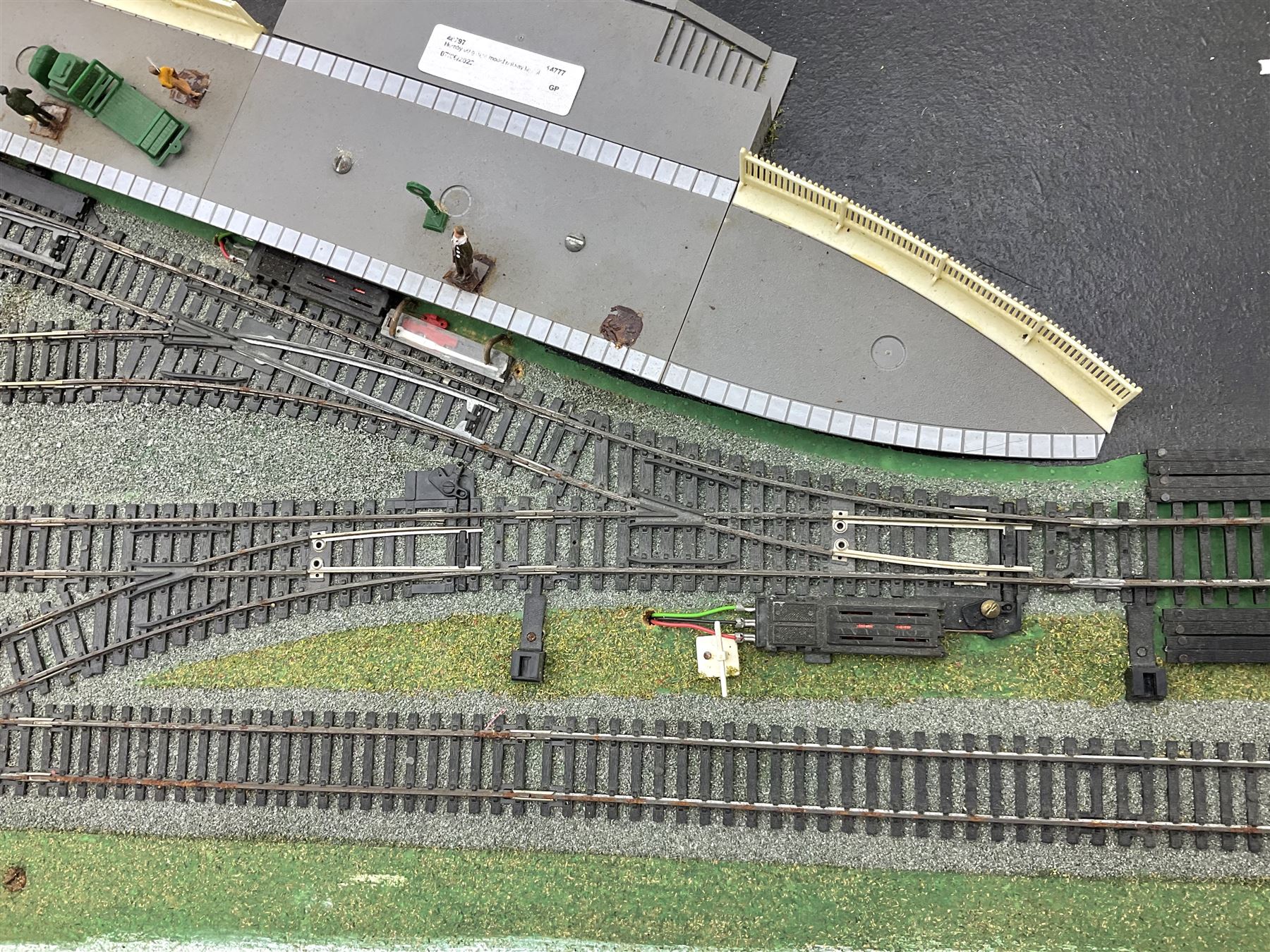 Hornby 00 gauge model railway layout; plastic model railway layout with