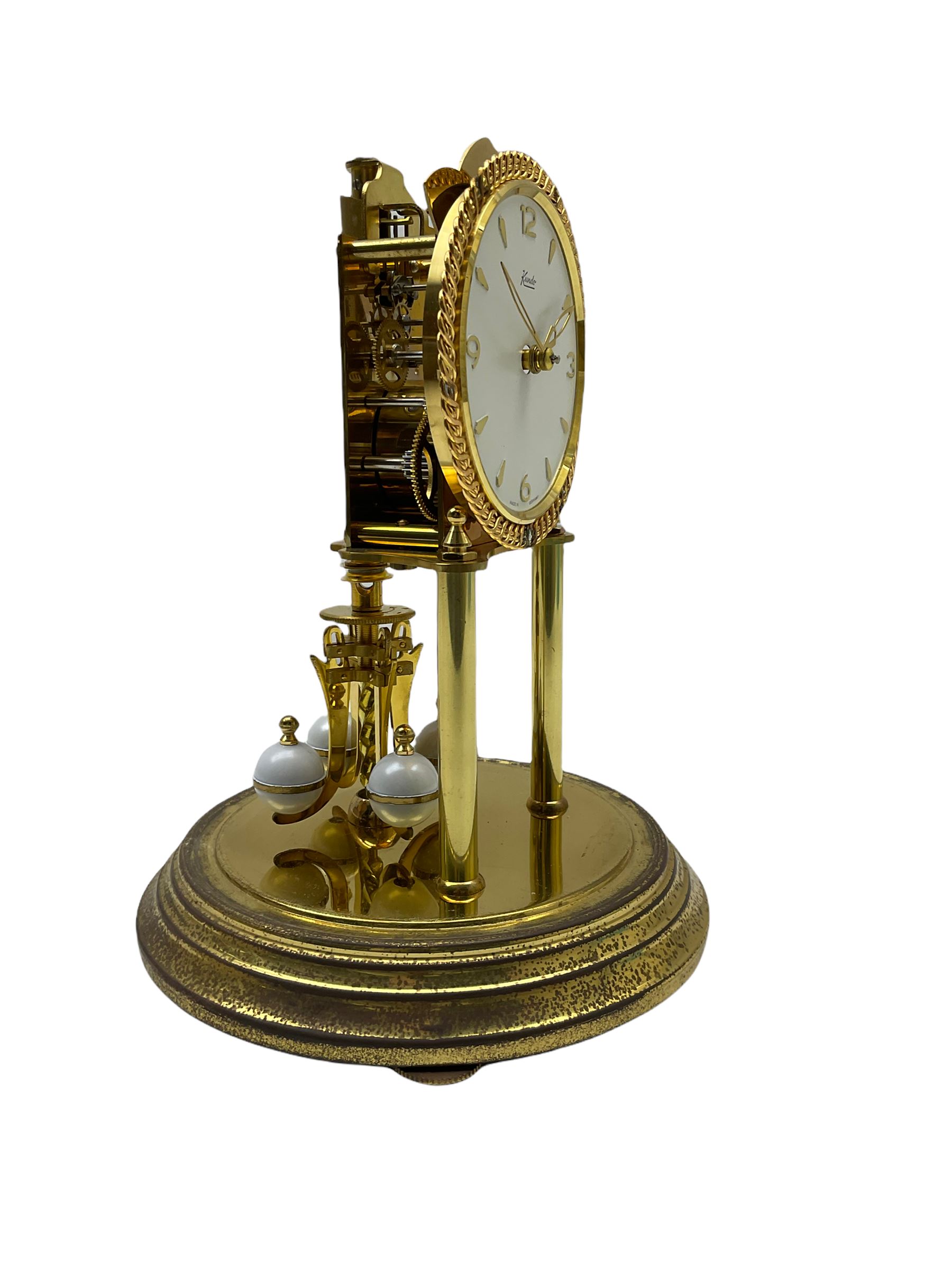 A 20th century Kundo Anniversary 400 Day clock, made by German