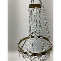 Empire style glass chandelier H50cm
