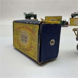Moko Lesney - four Models of Yesteryear die-cast models comprising two 1925 Allchin Traction Engine no.1, Sentinel Steam Wagon no.4 and Fowler Showman’s Engine, all boxed; with two Matchbox 1-75 series models, Scammell Breakdown Truck no.64 and Austin MK 2 Radio Truck, both boxed (6)