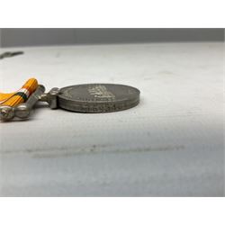 QEII General Service Medal awarded to 23504634 CFN. R.G. Beech REME; Pakistan Independence Medal awarded to Nadir Khan F.C.330; India Independence 50th anniversary medal; and a quantity of WW2 and later medals including Territorial Efficiency Medal awarded to 6196646 Gnr. J.G. Oatway R.A. (13)