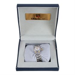 Tag Heuer ladies gold and stainless steel quartz wristwatch, Ref. WH1351 -K1 on original b...