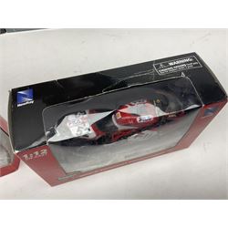 Nine NewRay 1:12 scale die-cast models of motorcycles including Ducati, Honda etc; and four other 1:12 scale die-cast models of motorcycles; all boxed (13)