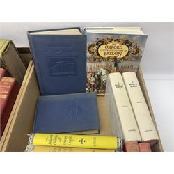 Collection of books, to include The Second World War by Winston Churchill, six volumes, The Oxford History of England, The Gardeners Chronicle, etc in four boxes   