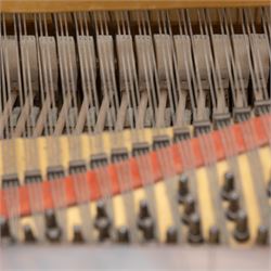 Steinway & Son, New York & Hamburg- Model B, overstrung Drawing Room Grand Piano in a rosewood case, Serial No 87297 (1896/7), with 85 ivory covered and ebony keys A0-A7(7 octaves) with an adjustable fretted music desk, brass fittings and pedals, Steinway “Fireplug” straight columnar and fluted legs with roller castors and conforming lyre, duplex stringing with agraffs, bass strings copper wound with a steel core, steel tuning pins, original Steinway action, hammers, keys, felts, and dampers, with una-corda, sostenuto and sustain pedals, Overstrung iron frame detailing numerous Steinway patents, awards, and features. Tuned to Concert pitch (A=440). 
With an adjustable single stool. 

This item has been registered for sale under Section 10 of the APHA Ivory Act HLB1KY67