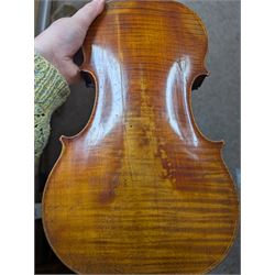 Violin and bow in fitted case