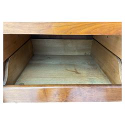 Late Victorian walnut triple combination wardrobe, projecting moulded and dentil cornice, central shaped bevelled mirror glazed door, cartouche and curled leaf carved panels over figured walnut veneered panels, fitted with drawer to base, on bracket feet