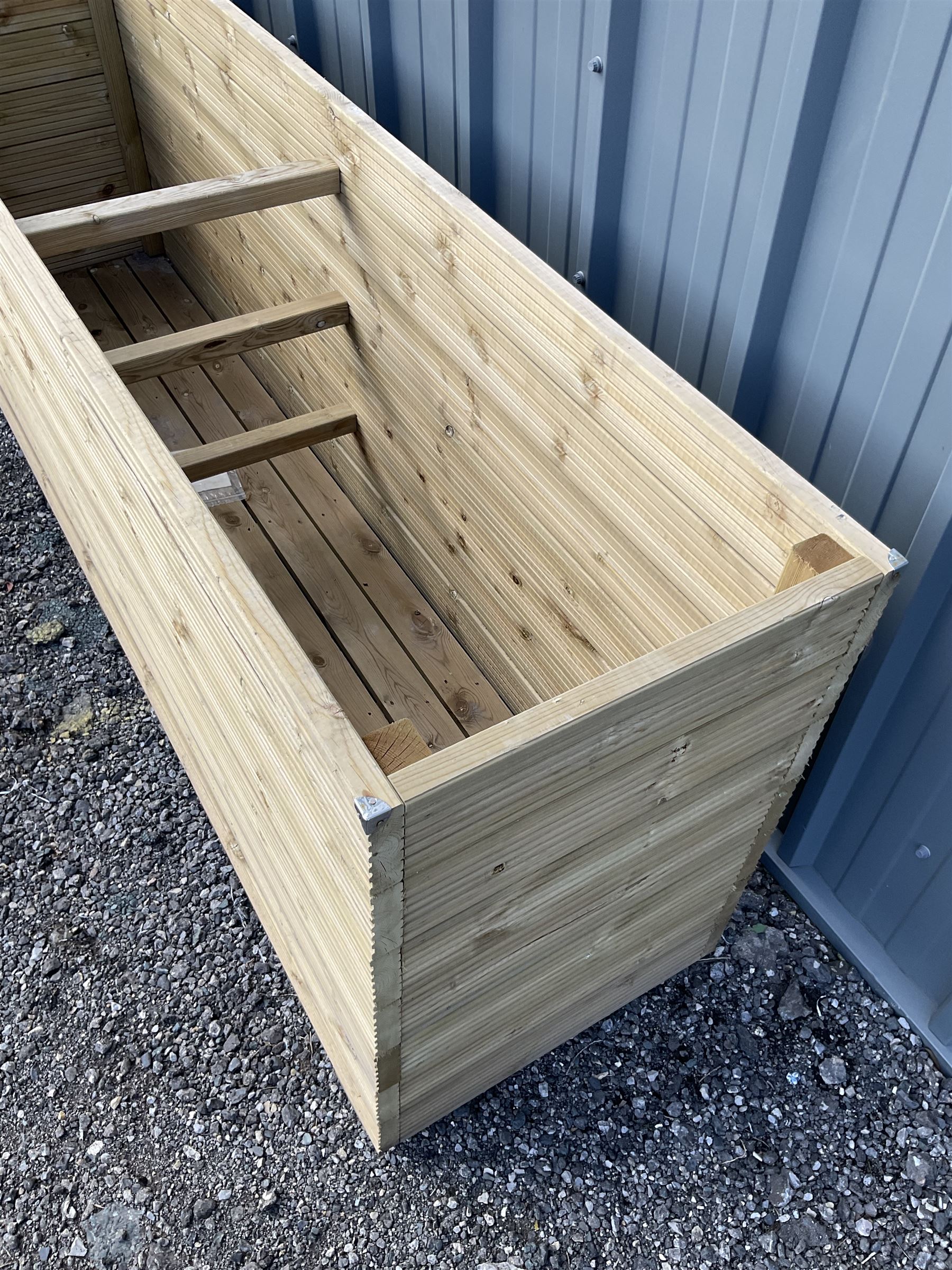 Large Ruby rectangular tanalised timber planter  - THIS LOT IS TO BE COLLECTED BY APPOINTMENT FROM DUGGLEBY STORAGE, GREAT HILL, EASTFIELD, SCARBOROUGH, YO11 3TX