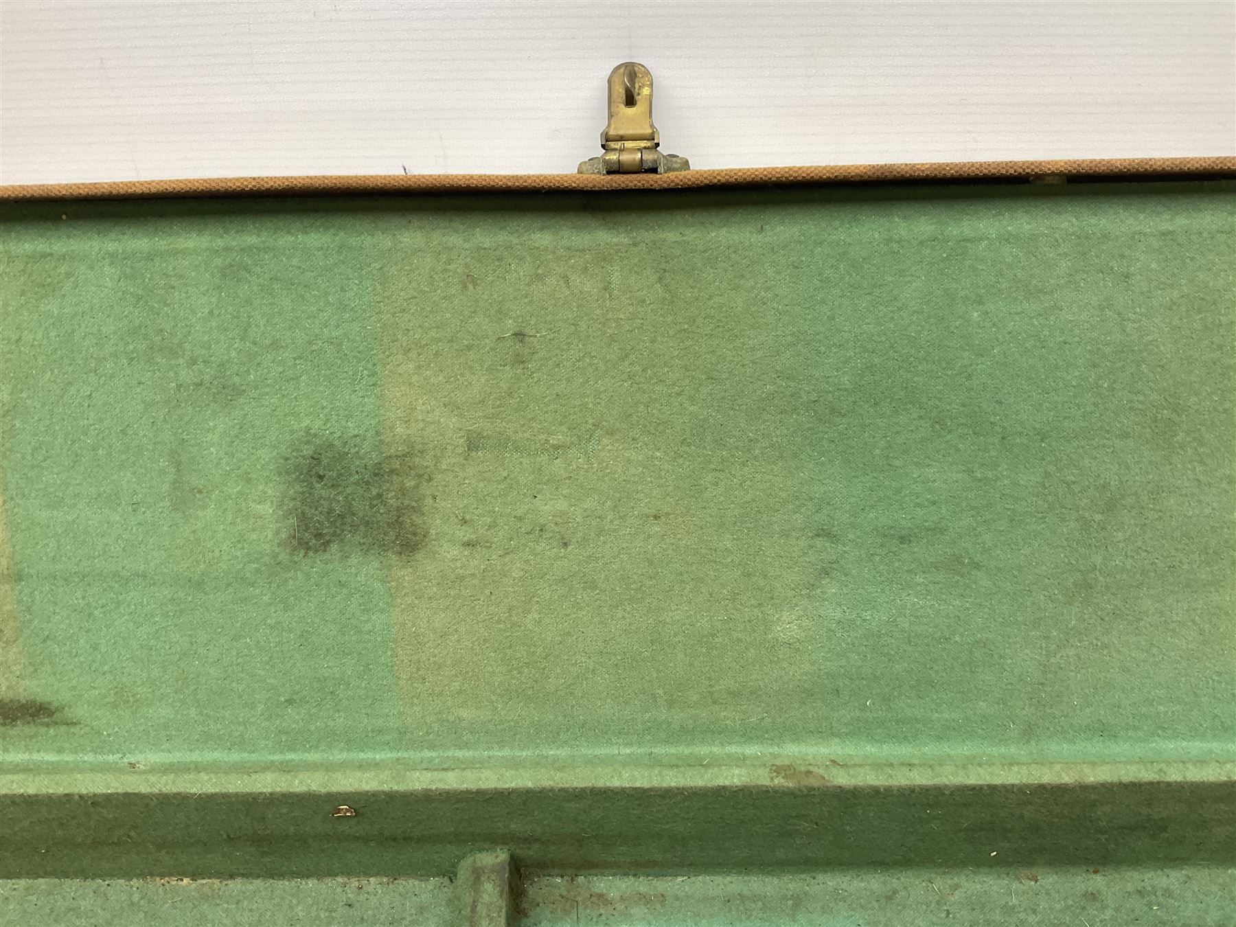 Canvas and leather bound shotgun case, up to 30.5” barrels