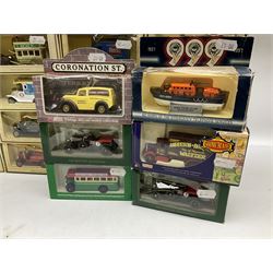 Thirty-nine modern die-cast models by Corgi, Days Gone, Lledo, Oxford etc including promotional vehicles, TV & Film related, Circus and Showmans etc; all boxed (39)
