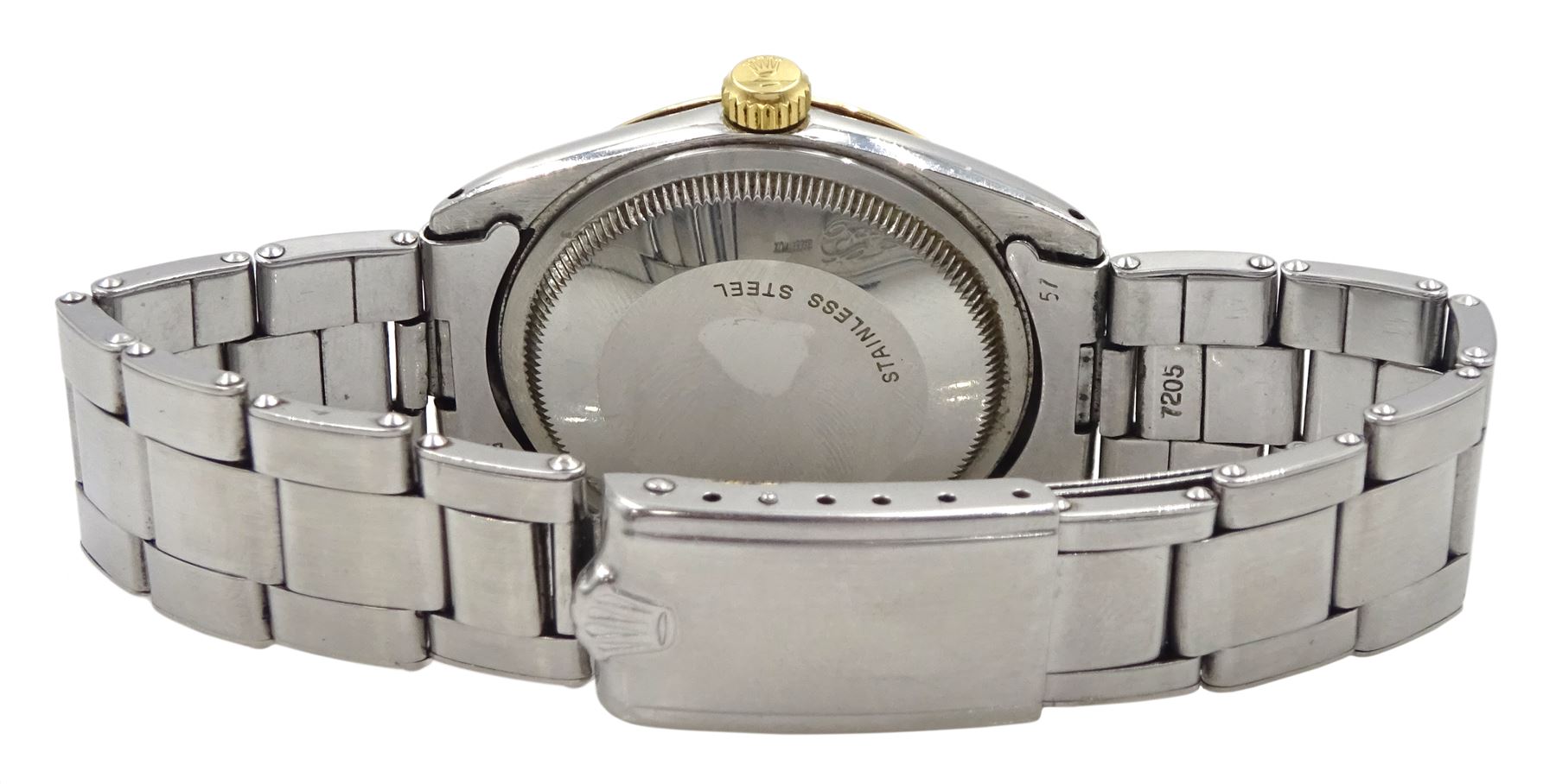 Rolex Oyster Perpetual Zephyr gentleman's gold and stainless steel wristwatch, Cal. 1570, Ref