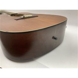 Tanglewood semi-acoustic guitar with Fishman preamp, mahogany back and solid cedar top L103cm; and a Rockbag electric guitar soft carrying case (2)