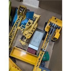 Collection of diecast construction vehicles, including West German NZG Modelle Terex no. 407 and other examples by Joal, Ros, ERTL, etc, all unboxed 