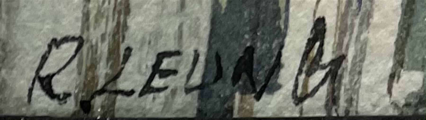 Richard Leung (Cantonese 1961-): View over Hong Kong Harbour, watercolour signed 26cm x 36cm