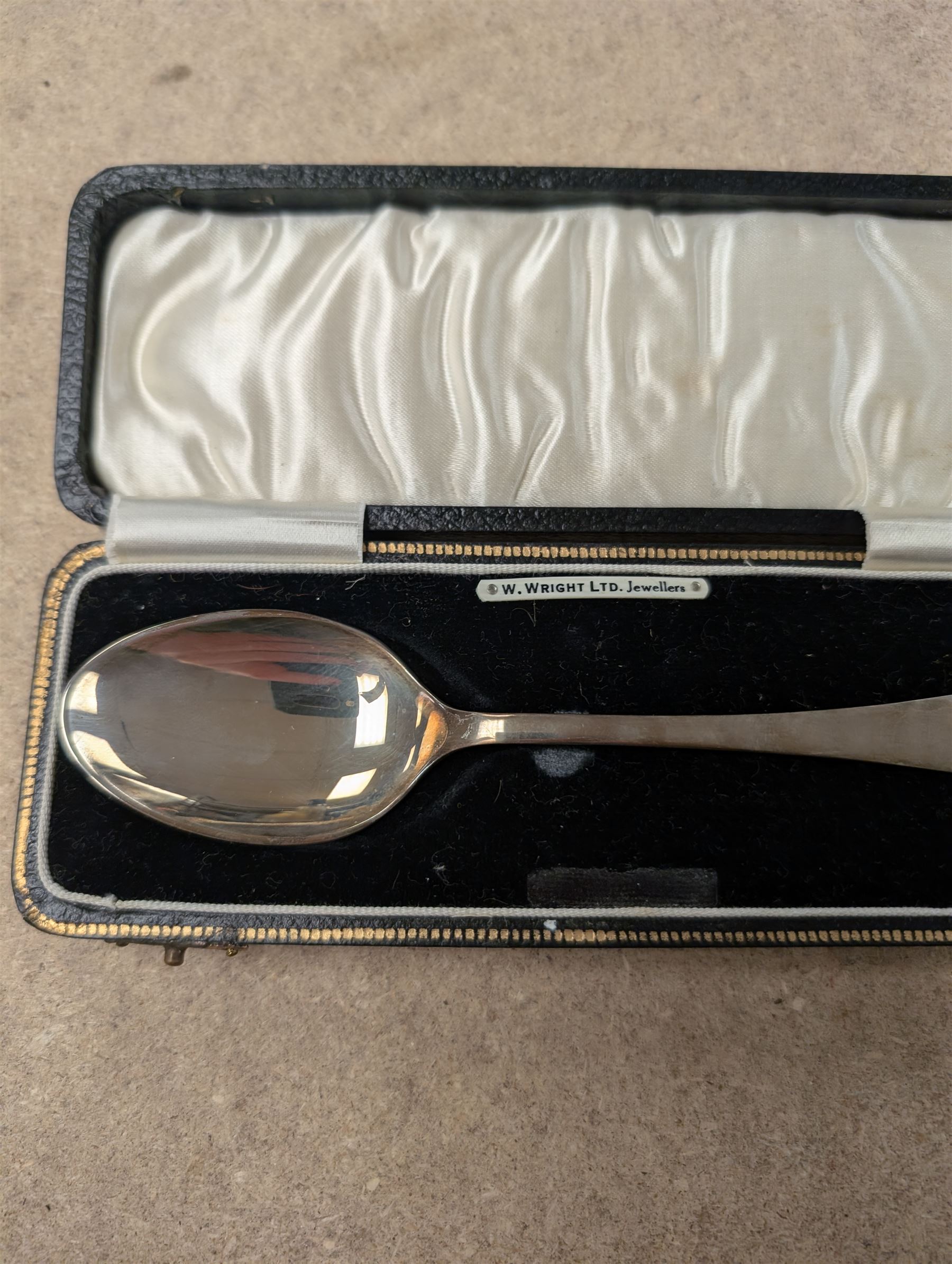 Scandinavian silver spoon, with long ship decoration to handle, stamped PGBB 925, together with a 830 standard Norwegian souvenir spoon, Christening spoon in case and a toasting fork, both hallmarked 