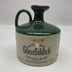 Glenfiddich, single malt Scotch whisky 750ml 43% vol, in Charles Edward Stuart ceramic flagon