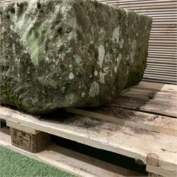 19th century large carved stone trough - THIS LOT IS TO BE COLLECTED BY APPOINTMENT FROM DUGGLEBY STORAGE, GREAT HILL, EASTFIELD, SCARBOROUGH, YO11 3TX