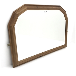 Traditional pine framed mirror, moulded 