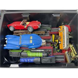 Large quantity of boxed and loose die-cast vehicles to include Corgi, Burago, Eddie Stobart, Oxford etc, in four boxes 